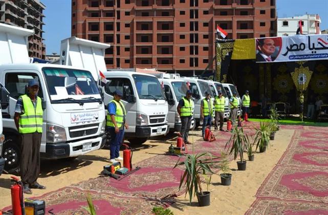 نائب محافظ البحيرة تشهد اصطفاف المعدات بمركزي كفر الدوار وأبو حمص