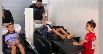 ابنة كريستيانو رونالدو ترتدي قميص محمد صلاح