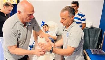 محمد حمدي يخضع لرنين مغنطيسي لتحديد مدي إصابته بجذع في الكاحل