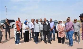 محافظ الوادي الجديد يتابع أعمال إنشاء المدينة الرياضية بمجمع المصالح الحكومية