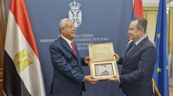   المستشار الدكتور حنفي جبالي رئيس مجلس النواب يلتقي  وزير الخارجية الصربي