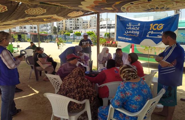 على شواطئ الإسماعيلية "١٠٠ يوم صحة" تقدم خدمات طبية مجانية