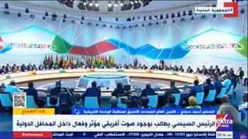   السفير أحمد حجاج عن كلمة الرئيس بالقمة الأفريقية الروسية: قوة القارة في وحدتها