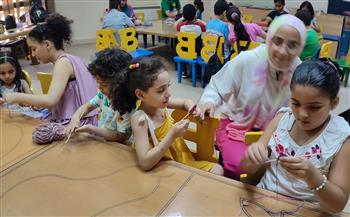   ورش أشغال يدوية وأنشطة ترفيهية استفاد منها 60 طفل بمكتبة مصر العامة بدمنهور