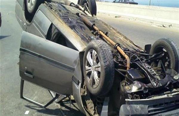3 مصابين إثر حادث انقلاب سيارة ملاكى فى طريق المحور - أكتوبر