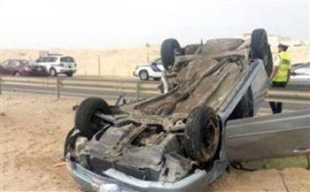   بالأسماء.. إصابة 4 أشخاص فى انقلاب سيارة بمدينة بدر