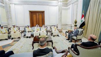   الرئيس العراقي يؤكد أهمية توطيد العلاقات مع الكويت وتشجيع فرص الاستثمار والتجارة