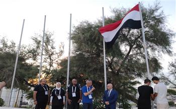   رفع علم مصر بمقر إقامة بعثات دورة الألعاب العربية في الجزائر