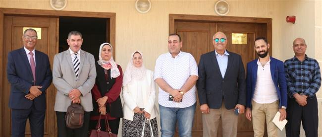 لجنة من المجلس الأعلى للجامعات بوزارة التعليم العالي تزور جامعة جنوب الوادي