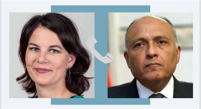 وزير الخارجية يتلقى اتصالاً هاتفياً من نظيرته الألمانية