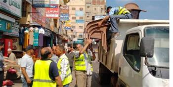 إزالة 896 حالة إشغال طريق مخالف لحملات مكبرة بنطاق 7 مراكز بالبحيرة