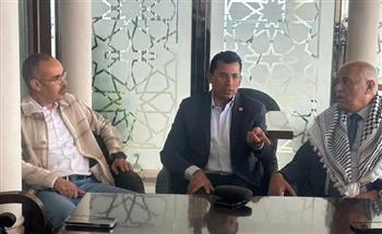   صبحي يلتقي رئيس المجلس الأعلى للشباب والرياضة الفلسطيني