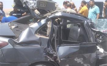 مصرع شخص وإصابة 2 فى حادث تصادم سيارتين بطريق الإسكندرية الصحراوى