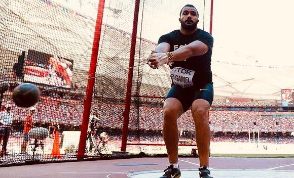 الجمل يحصد ذهبية رمي المطرقة بدورة الألعاب العربية