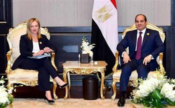   مباحثات الرئيس السيسي مع رئيسة وزراء إيطاليا تتصدر اهتمامات صحف القاهرة