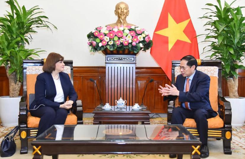 وزير الخارجية الفيتنامي يستقبل السفيرة المصرية