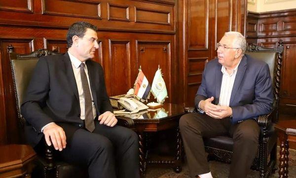 وزير الزراعة يبحث مع نظيره اللبناني سبل تعزيز التعاون المشترك