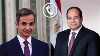   الرئيس السيسي يعرب عن اعتزاز مصر بعلاقات التعاون القوية مع اليونان