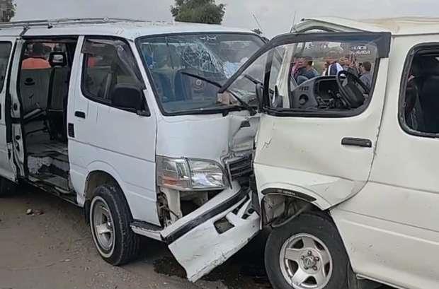 إصابة 5 أشخاص في حادث تصادم سيارتين ملاكي على طريق الساحل الشمالي