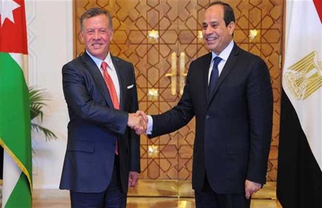الرئيس السيسى يستقبل ملك الأردن لحضور القمة الثلاثية بالعلمين