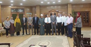 رئيس جامعة جنوب الوادى يستقبل وكيل وزارة المالية بقنا