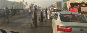  مصرع شخص في حادث على طريق مصر الإسكندرية الزراعي بقليوب.. صور