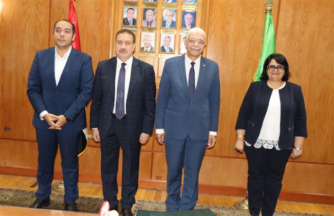 بروتوكول تعاون بين جامعة المنوفية والمحافظة لتنمية مهارات العاملين