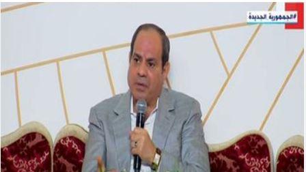 السيسي: المبدأ الذي يحكم الدولة منقدرش نجور على حق أي مواطن