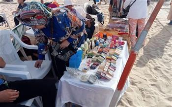 قطار "إسكندرية بتبدع" يصل لشاطئ إسحاق حلمي