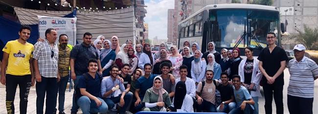جامعة الإسكندرية تطلق قافلة طبية لخدمة أهالي عزبة الشهيد بالمنتزه