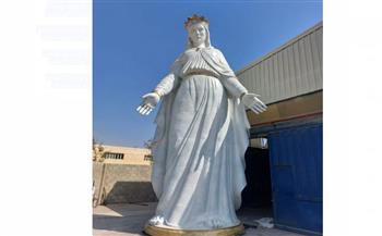   وضع أكبر تمثال برونزى للسيدة العذراء في احتفالية بدرنكة الإثنين المقبل 