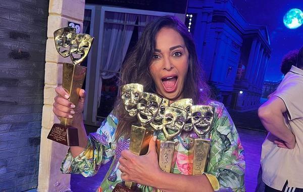 إصابة داليا البحيري بعد سقوطها على المسرح