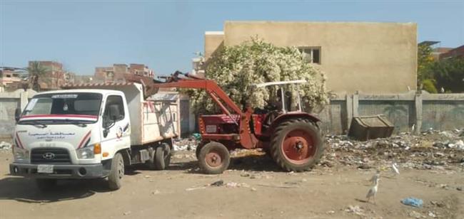 رفع 2650 طن قمامة ومتابعة أعمال التشجير بالبحيرة 