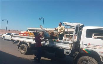 رفع 1103 حالات إشغال طريق مخالف بنطاق 4 مراكز بالبحيرة