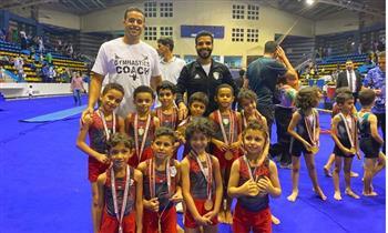 أشبال طلائع الجيش يحققون 9 ذهبيات بكأس مصر للجمباز.. صور