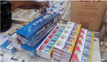   تموين الإسكندرية: تحريز 1187 علبة سجائر متنوعة بدون فواتير