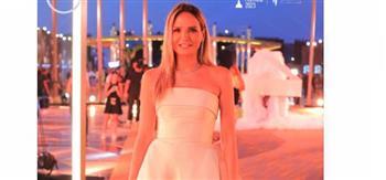 سالي شاهين بإطلالة هادئة في مهرجان القاهرة للدراما