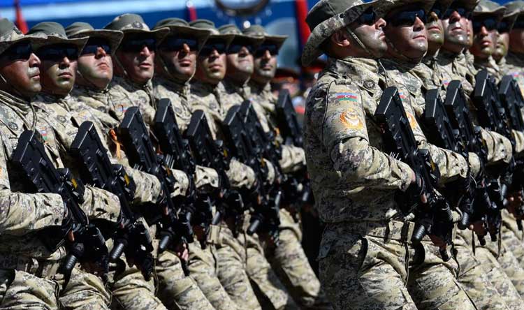 الجيش الأذري يشارك في التدريبات العسكرية المتعددة الجنسيات بجورجيا