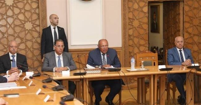 وزير الخارجية يلتقي بالسفراء المنقولين للعمل كرؤساء لبعثات مصر بالخارج