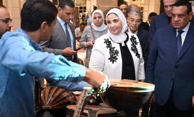القباج وآمنة يشهدان افتتاح ورشة مشروع «أيادي مصر» لدعم إنتاج وتسويق المنتجات الحرفية في مصر
