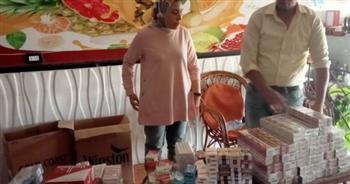 ضبط 1640 علبة سجائر محلية بدون فواتير بالإسكندرية