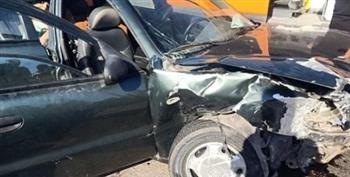   إصابة 7 أشخاص في حادث تصادم سيارتين بالعياط