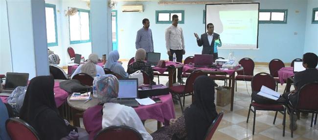 «عمر» يتابع التدريب الصيفى لطلاب جامعة جنوب الوادى بقنا في مجال GIS