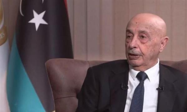 رئيس مجلس النواب الليبي يؤكد دعم الحقوق الفلسطينية في إقامة دولة مستقلة
