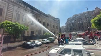   السيطرة على حريق مبنى وزارة الأوقاف دون وقوع إصابات