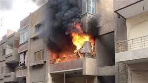 حريق يلتهم شقة سكنية فى منطقة الوراق