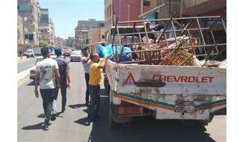 رفع 904 حالات إشغال طريق مخالف بنطاق 3 مراكز بالبحيرة