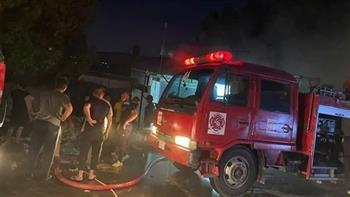 انتداب المعمل الجنائي لفحص حريق بالوراق