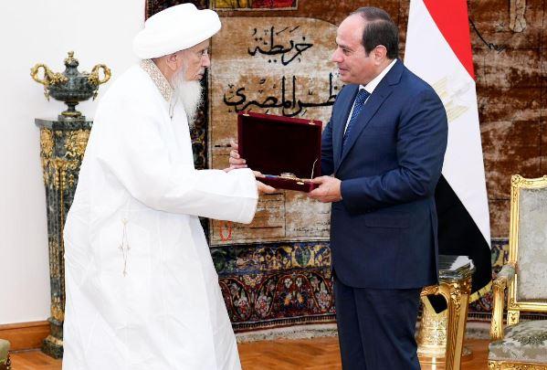الرئيس السيسى يستقبل سلطان طائفة البهرة بالهند 