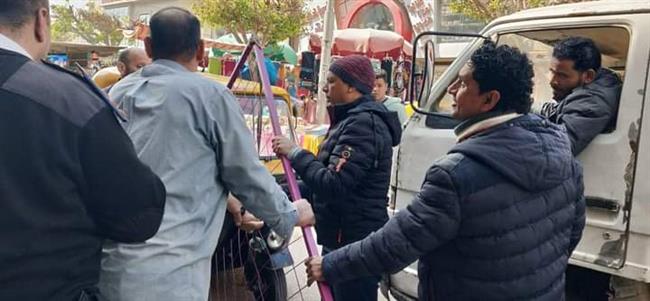رفع 950 حالة إشغال طريق مخالف بنطاق 4 مراكز بالبحيرة
